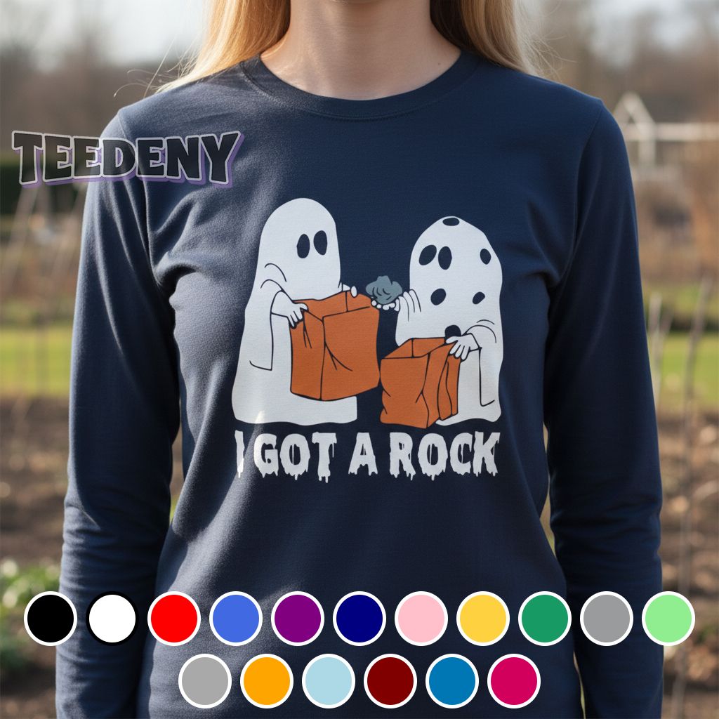 I Got A Rock Funny Ghost Halloween Trick Or Treat Long Sleeve I Got A Rock Funny Ghost Halloween Trick Or Treat Long Sleeve