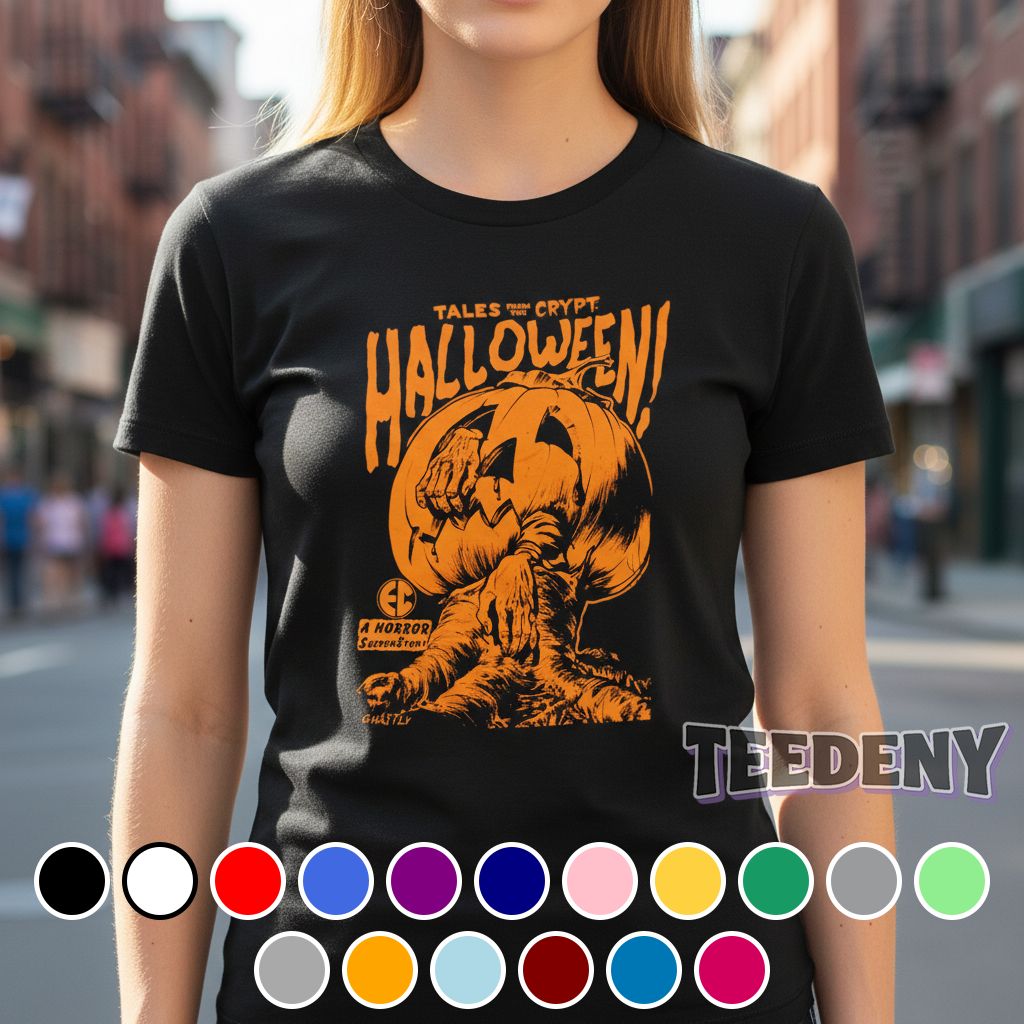 Tales From The Crypt Halloween Pumpkin Horror Comic Shirt