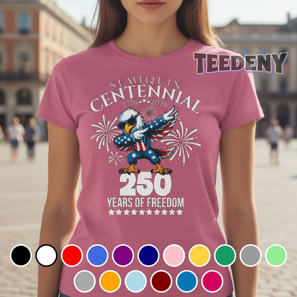 US Semiquincentennial 1776 2026 Dabbing Eagle 250 Years of Freedom Shirt