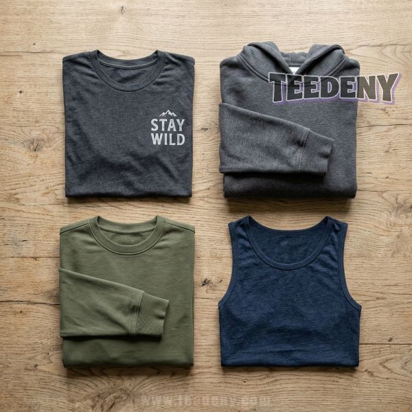 Dad Apparel Gift Options Laid Out Flat