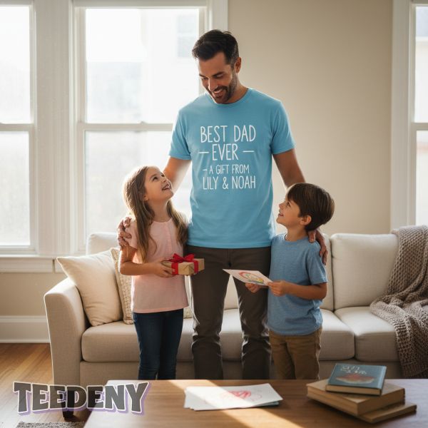 Dad Proudly Wearing Gift From His Kids