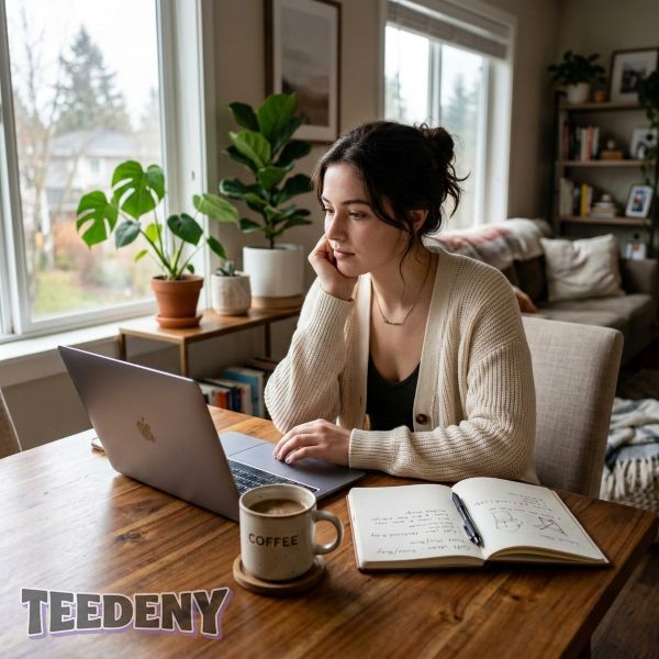 Daughter Thinking About Gift Ideas For Dad