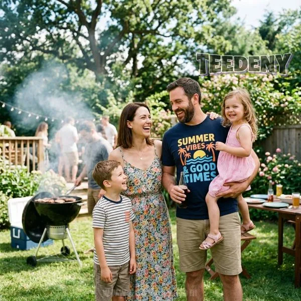 Father's Day Dad Apparel Family Backyard BBQ Matching Outfits