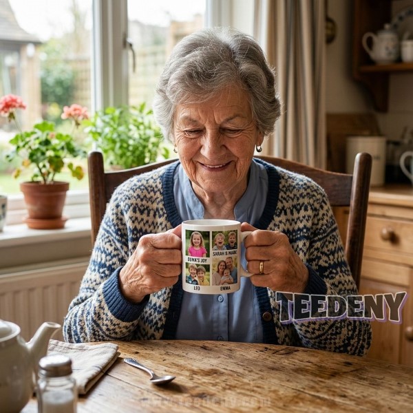 Personalized Mug Gift For Grandma With Family Photo