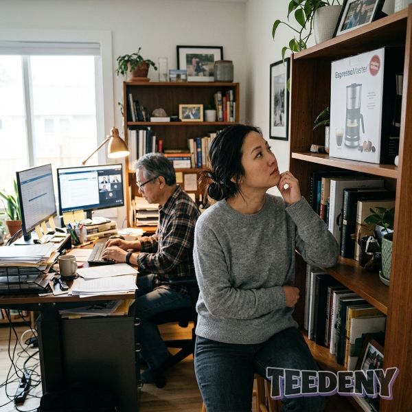 Unused Gift For Dad Real Home Office Scene