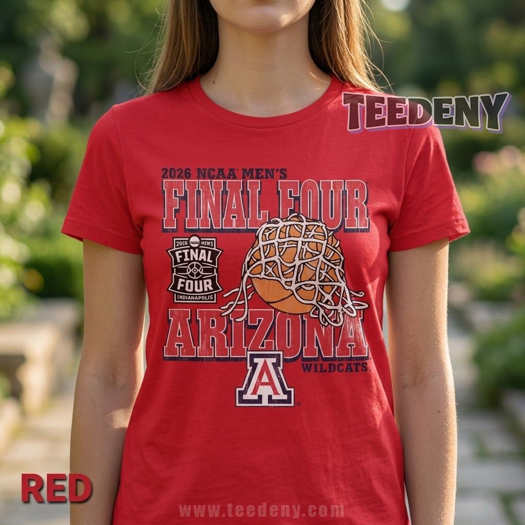 Arizona Wildcats 2026 Final Four Basketball Net Shirt