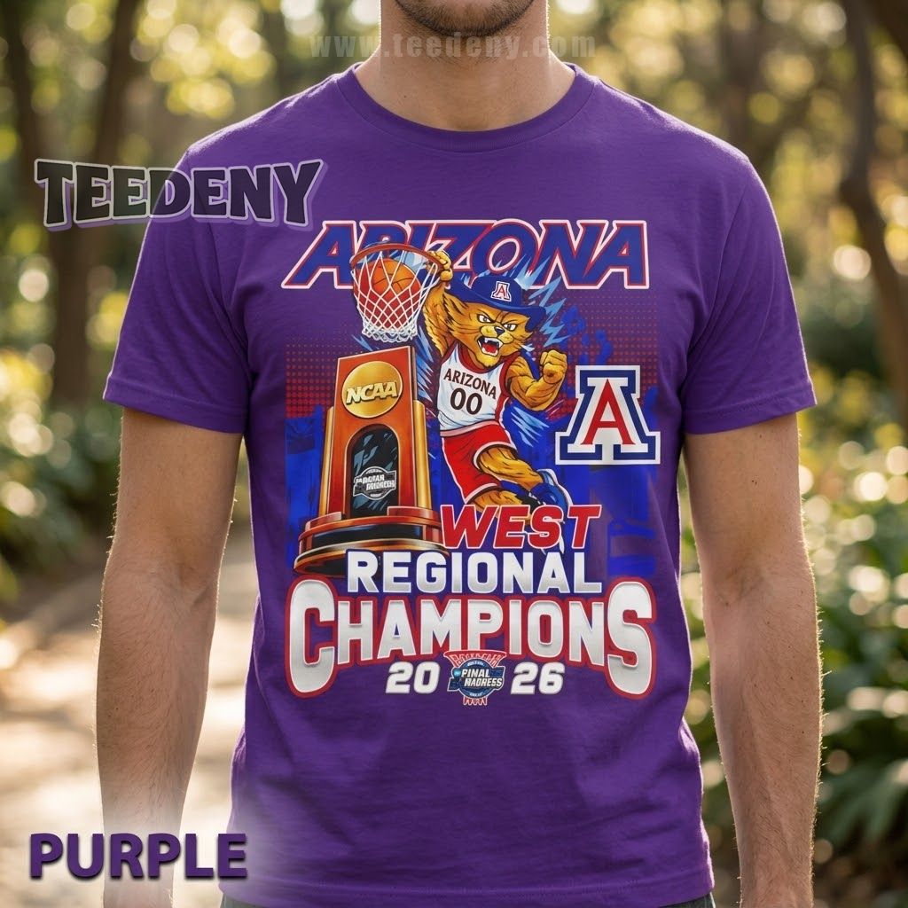 Arizona Wildcats Final Four 2026 Basketball Mascot Shirt