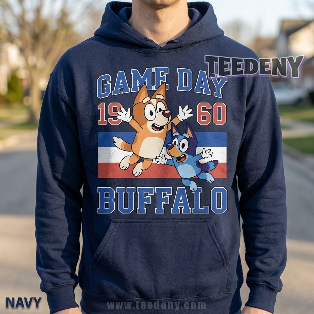 Buffalo Bills Bluey Hoodie 1960 Game Day Buffalo Bills Bluey Hoodie 1960 Game Day