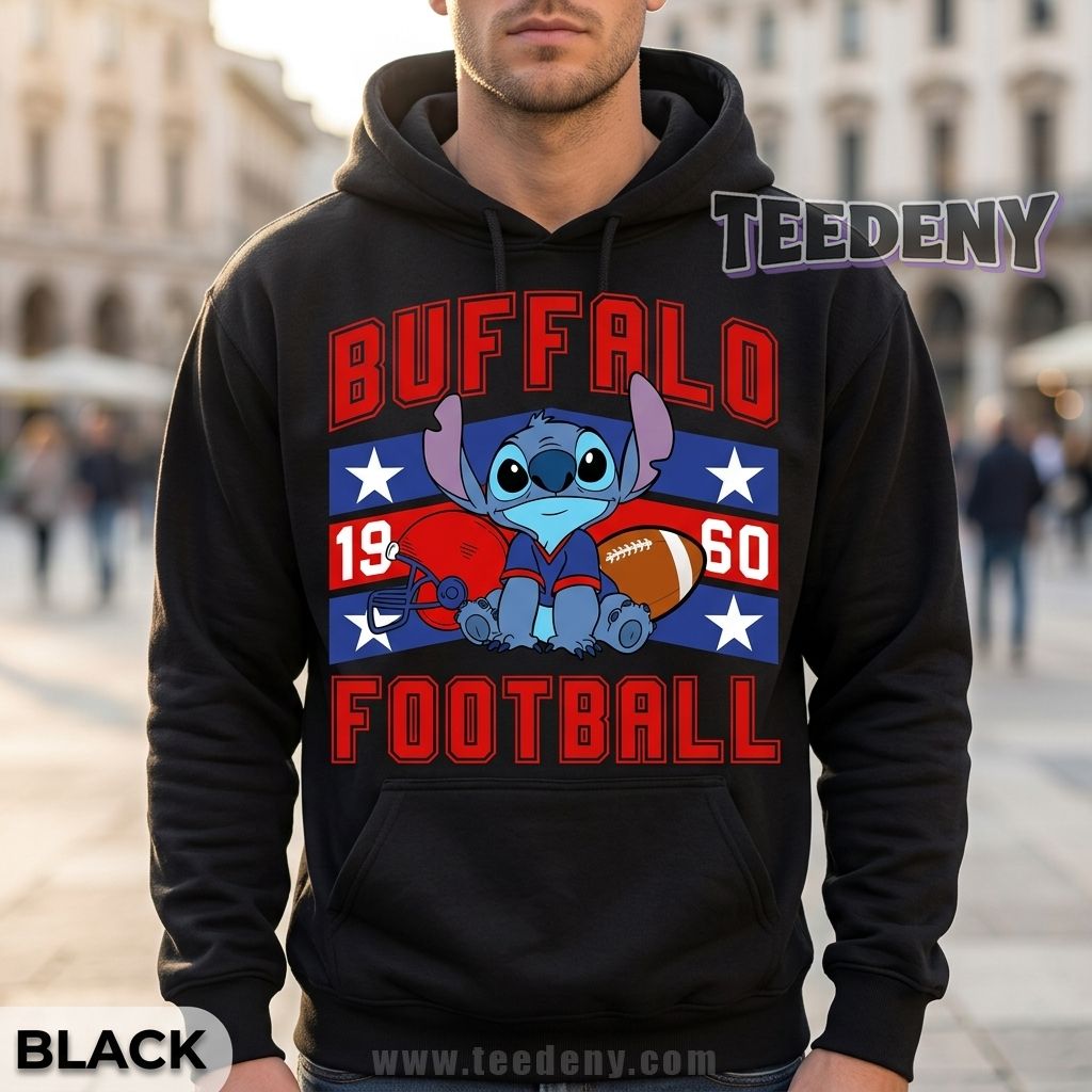 Buffalo Bills Stitch Graphic Hoodie Buffalo Bills Stitch Graphic Hoodie