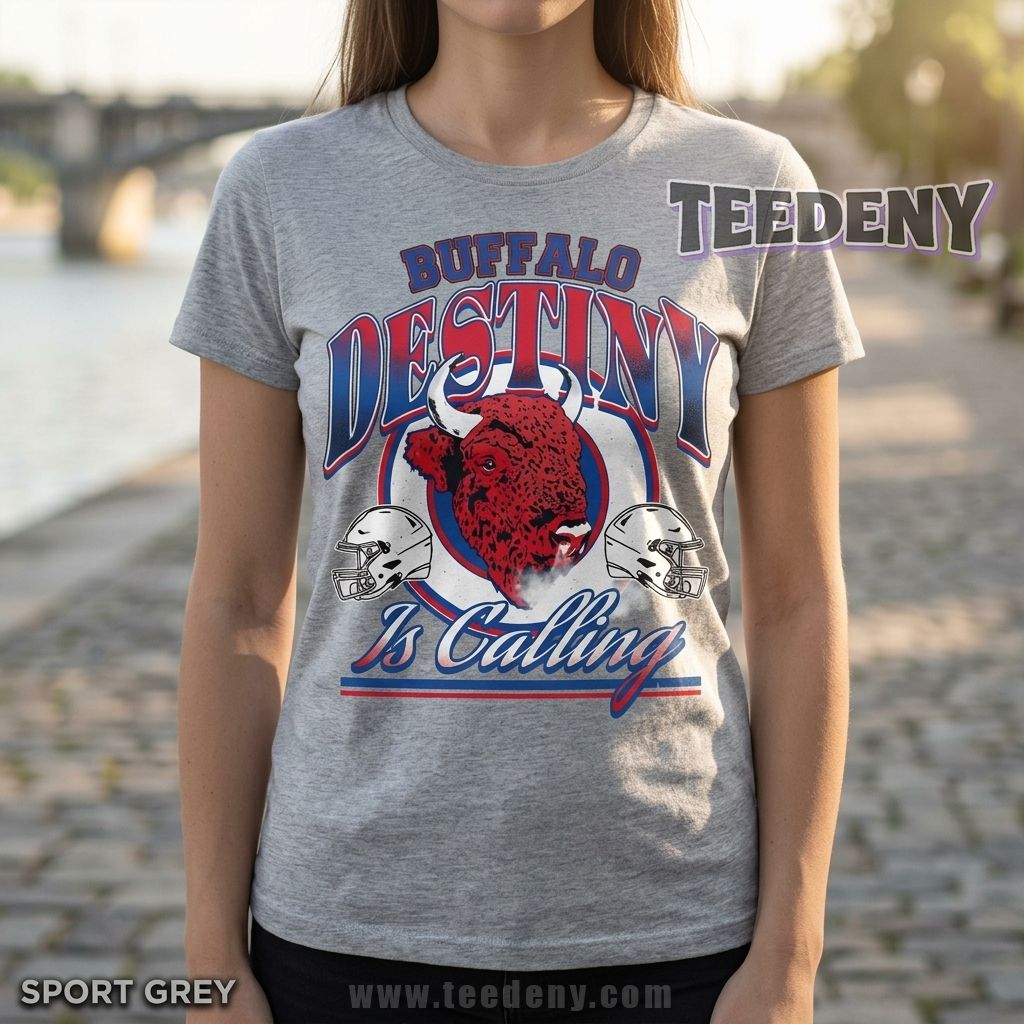Buffalo Destiny Is Calling Retro Shirt