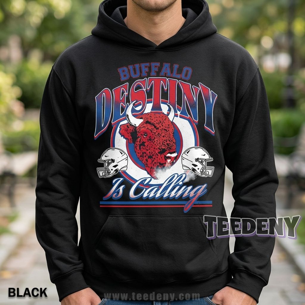 Buffalo Destiny Is Calling Retro Hoodie Buffalo Destiny Is Calling Retro Hoodie