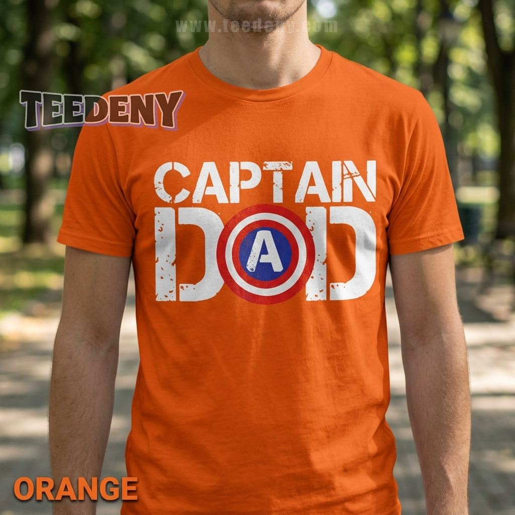 Captain America Dad Shirt Marvel Father Day Gift