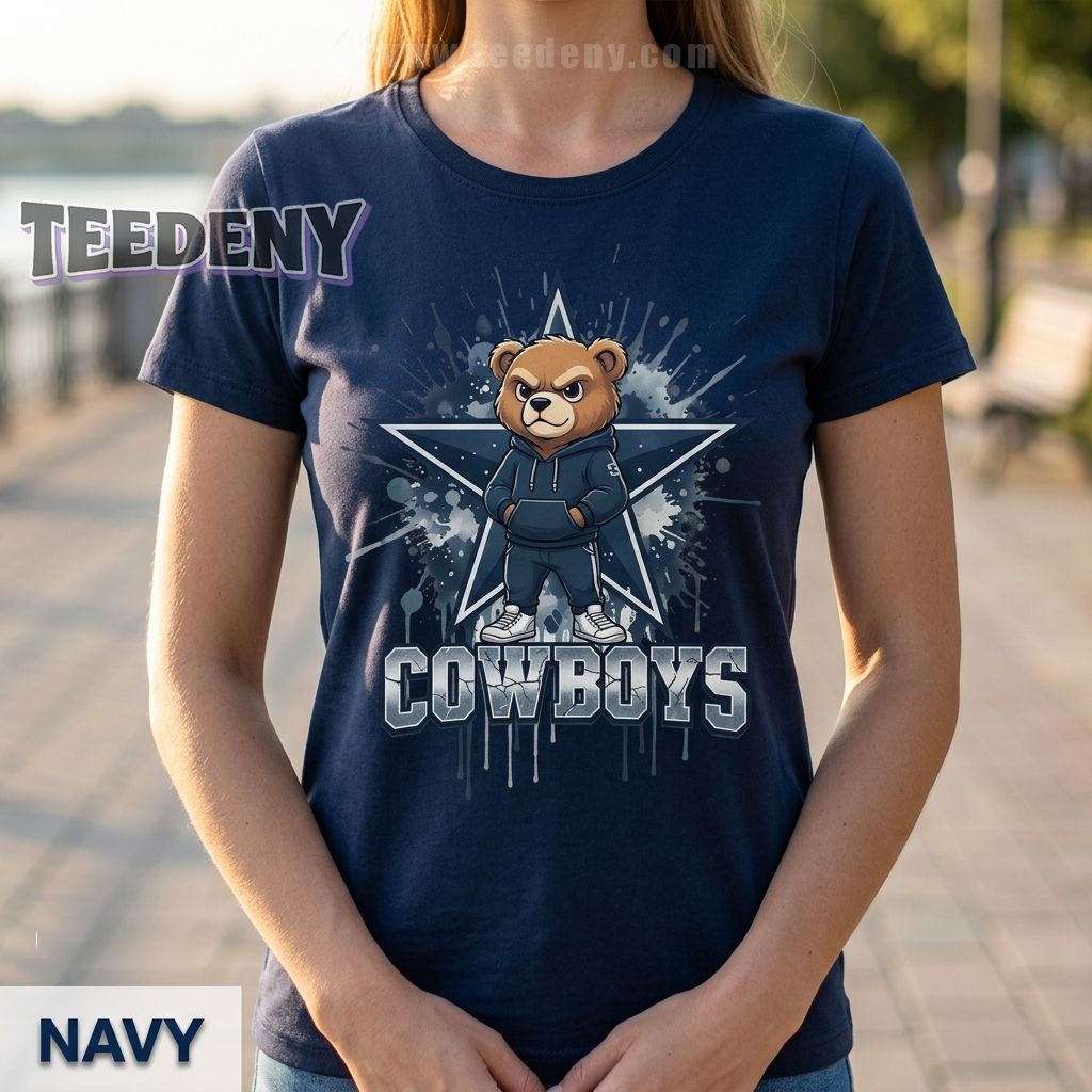 Cute Bear Dallas Cowboys Merch Shirt