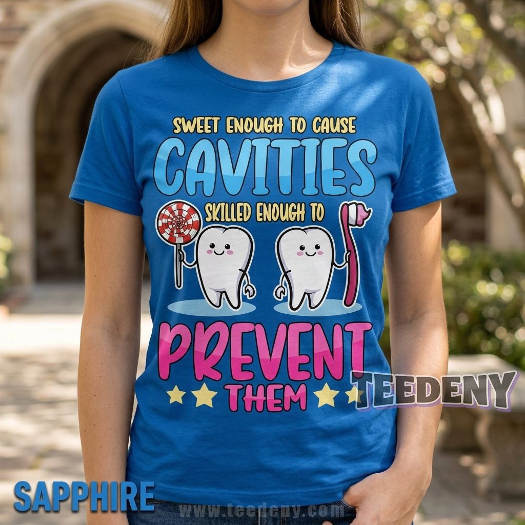 Cute Dentist Prevent Cavities Dental Assistant Graphic Shirt