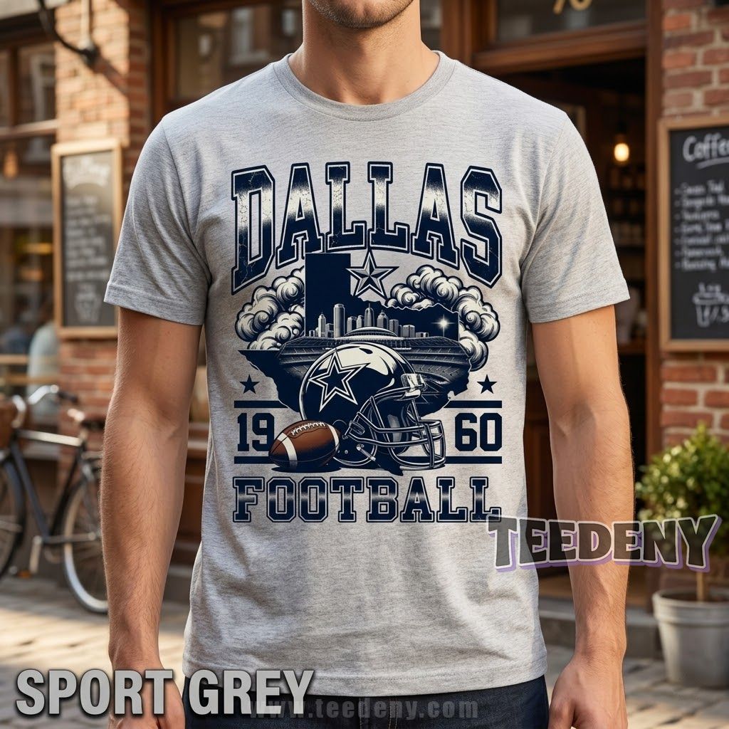 Dallas Cowboys 1960 Football Shirt Comfort Colors