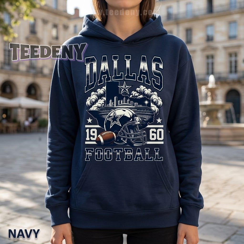 Dallas Cowboys 1960 Football Hoodie Comfort Colors Dallas Cowboys 1960 Football Hoodie Comfort Colors