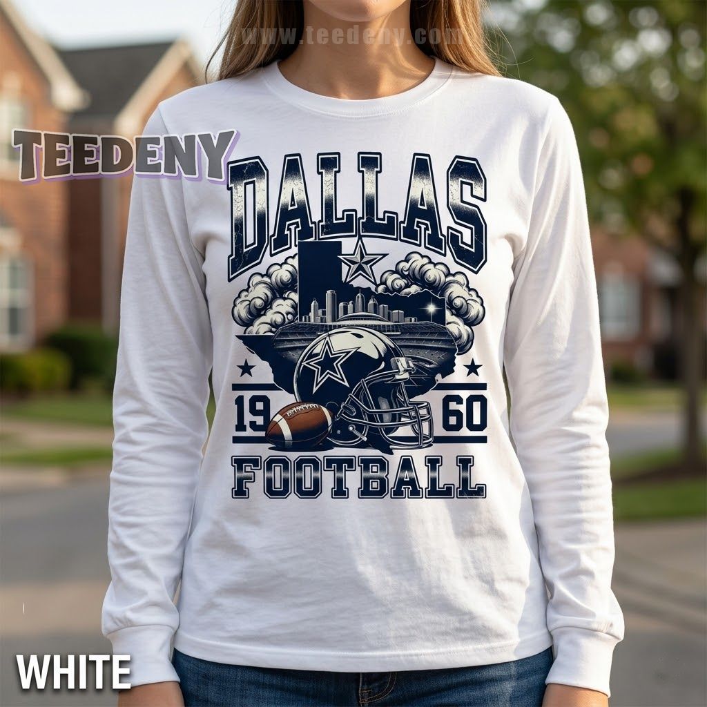 Dallas Cowboys 1960 Football Long Sleeve Comfort Colors Dallas Cowboys 1960 Football Long Sleeve Comfort Colors