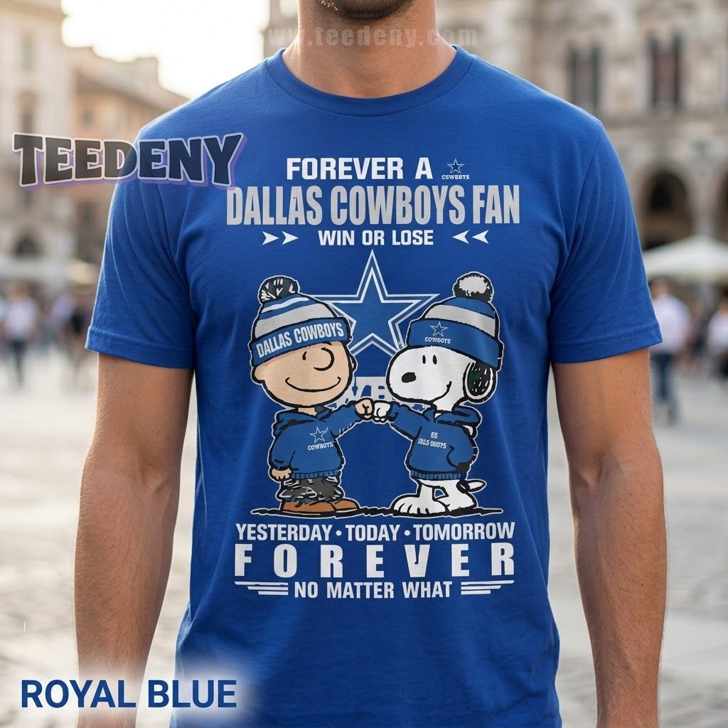 Dallas Cowboys Charlie Brown And Snoopy Loyal Fan Shirt