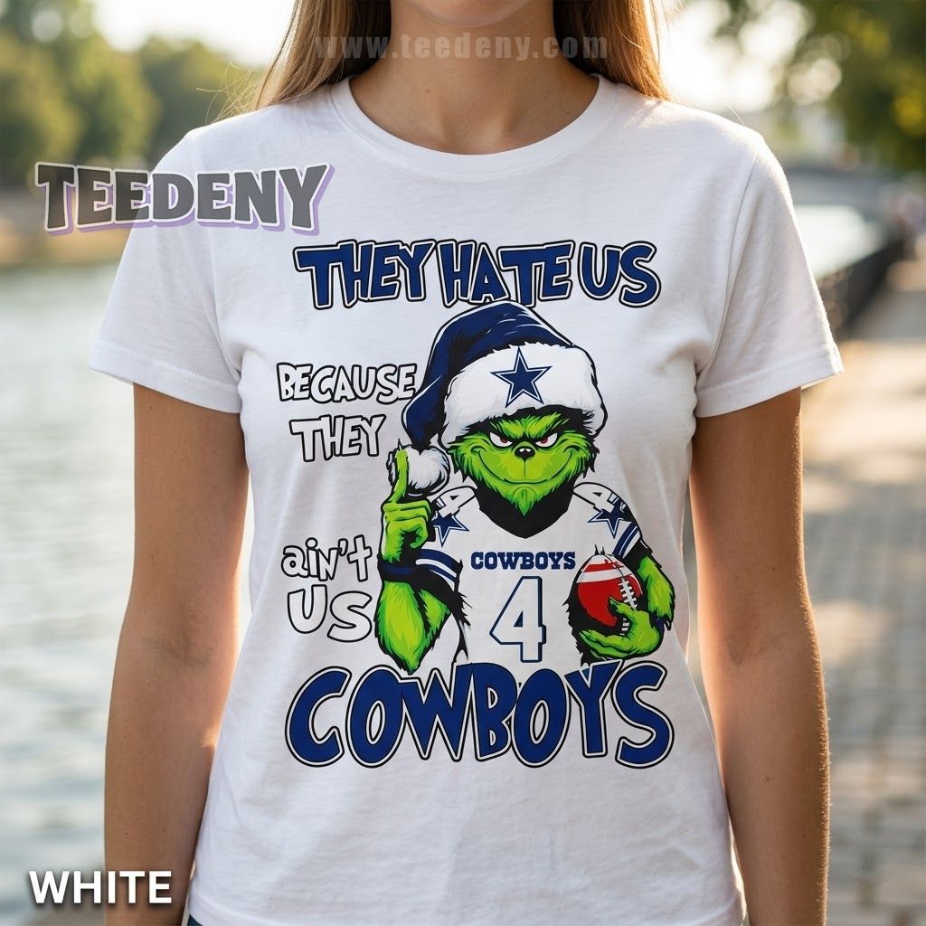Dallas Cowboys Grinch Shirt They Hate Us
