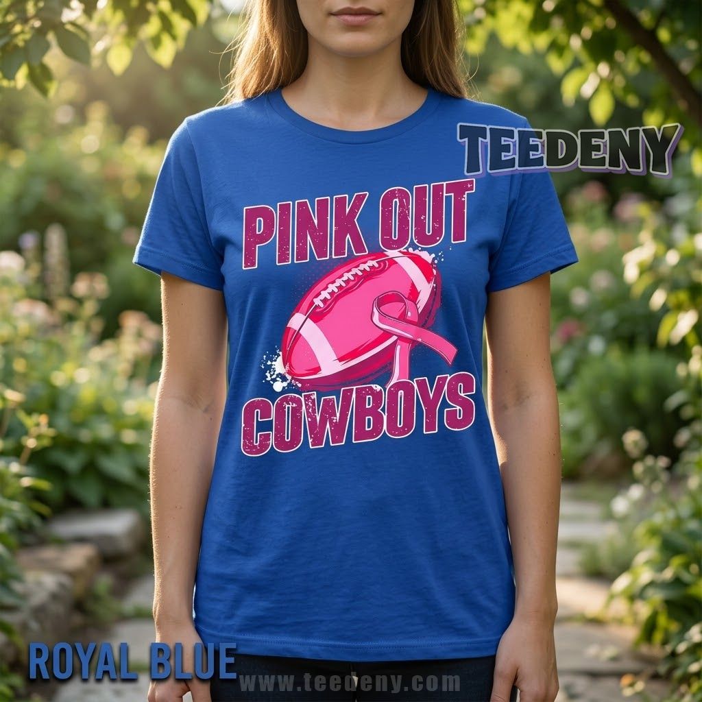 Dallas Cowboys Intercept Cancer Pink Out Shirt