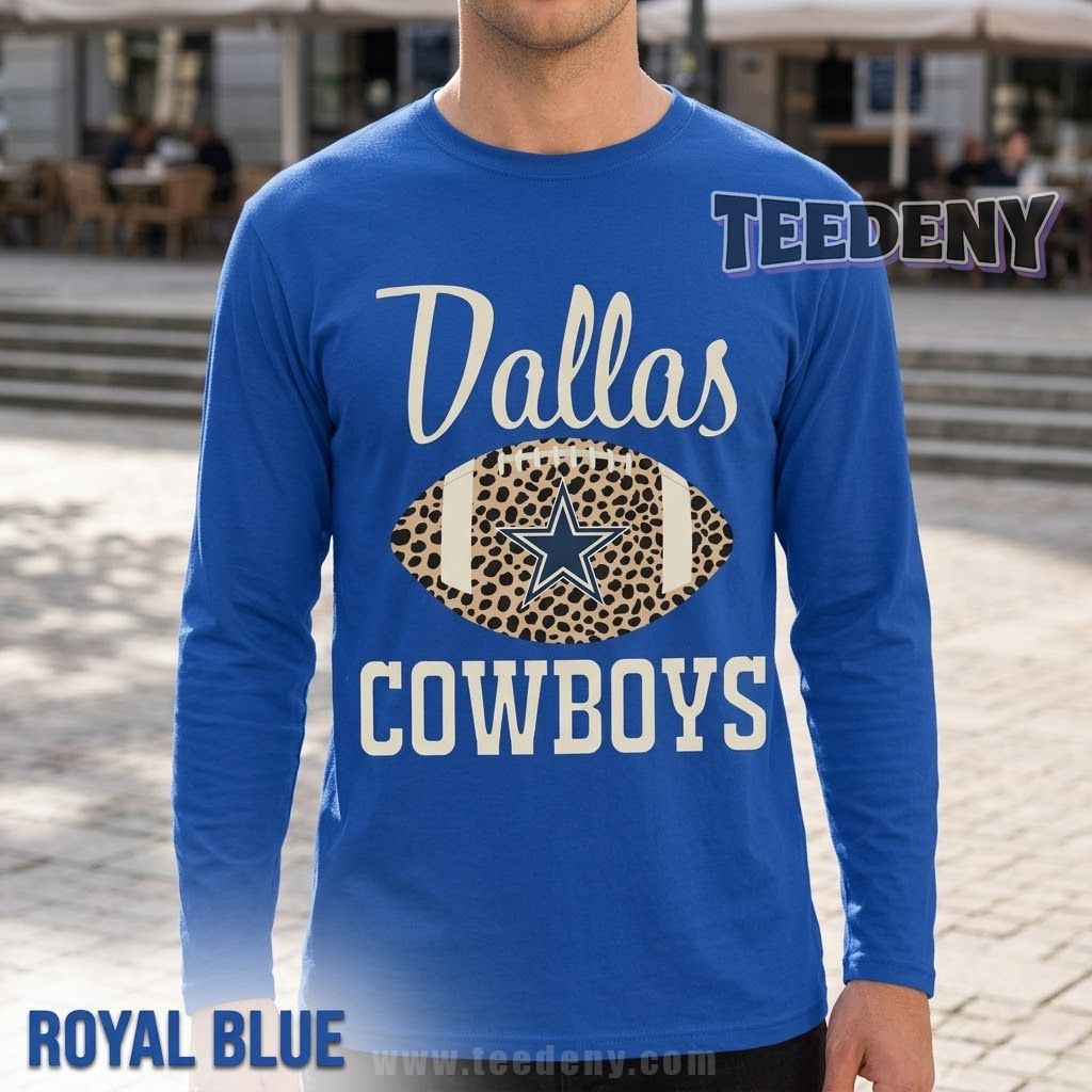 Dallas Cowboys Leopard Long Sleeve For Teen Dallas Cowboys Leopard Long Sleeve For Teen