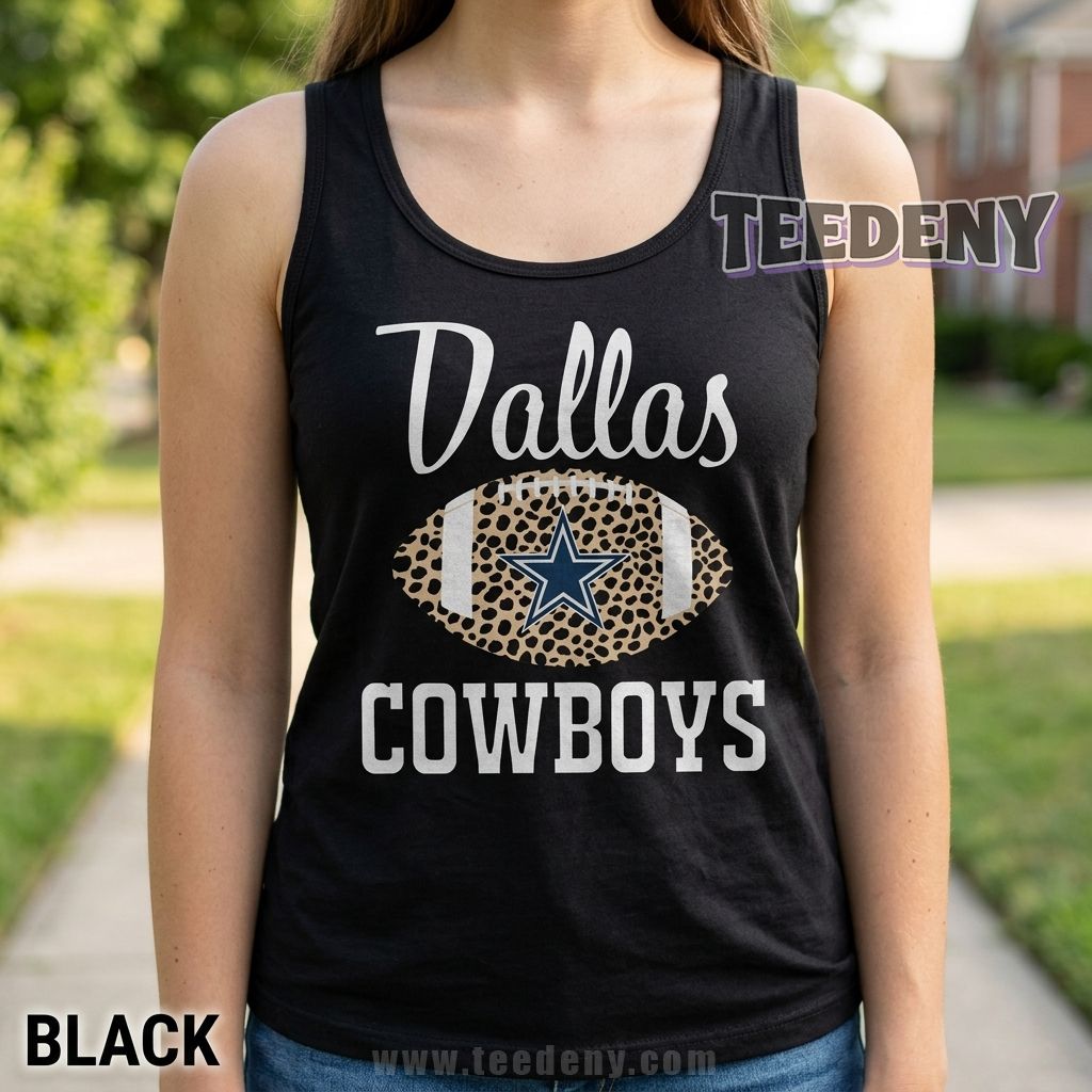 Dallas Cowboys Leopard Tanktop For Teen Dallas Cowboys Leopard Tanktop For Teen