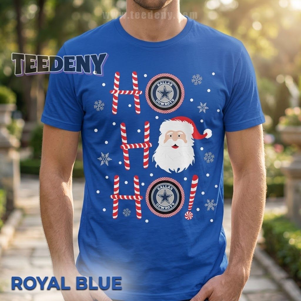 Dallas Cowboys Santa Ho Ho Ho Shirt