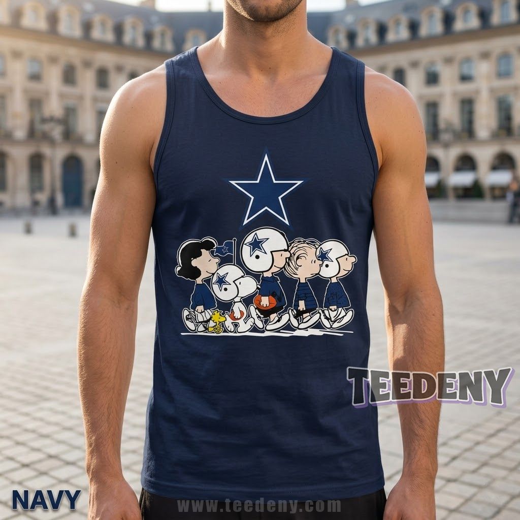 Dallas Cowboys Snoopy And Friend Tanktop Dallas Cowboys Snoopy And Friend Tanktop