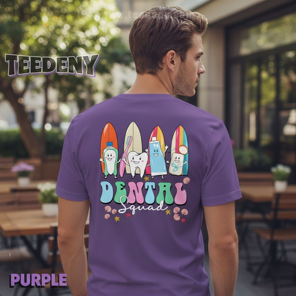 Dental Squad Summer Surfboard Beach Vacation Shirt