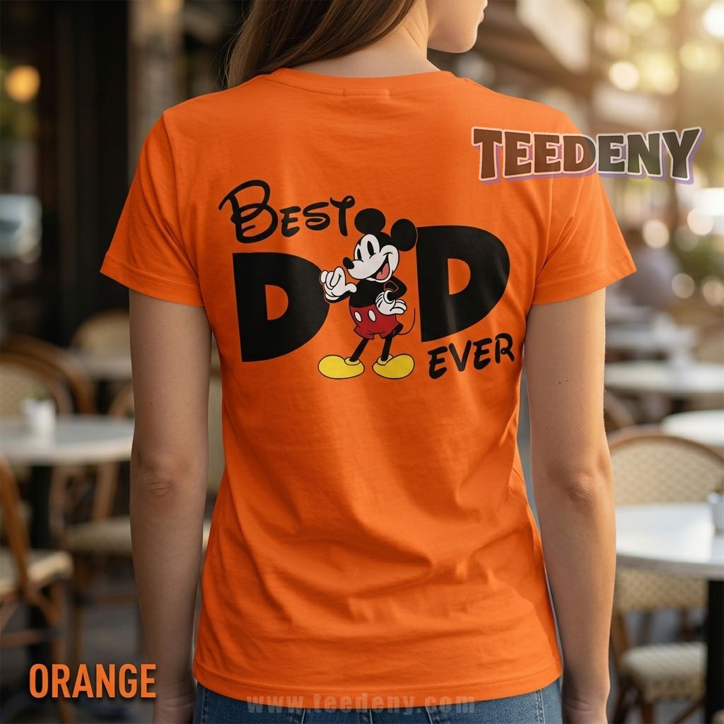 Disney Mickey Mouse Best Dad Ever Shirt For Men