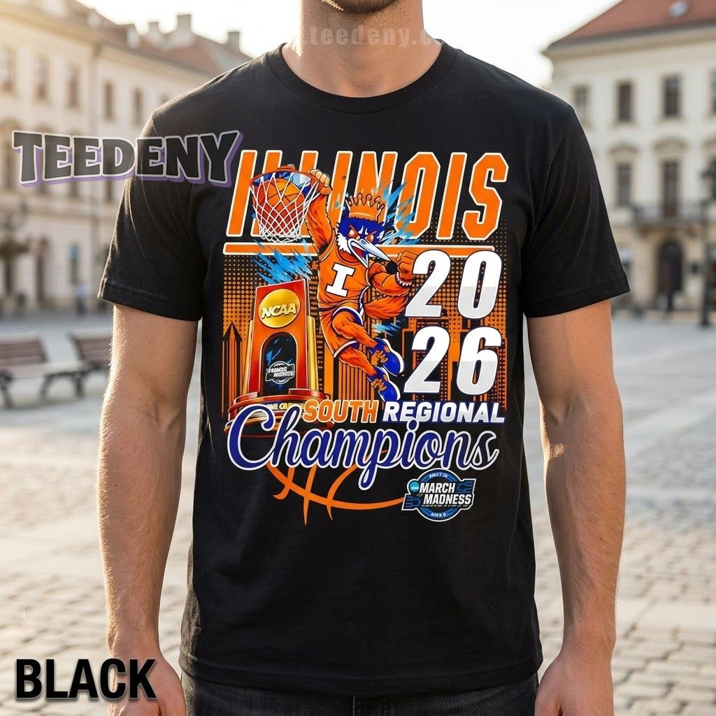 Illinois Fighting Illini South Regional Champions 2026 March Madness Shirt
