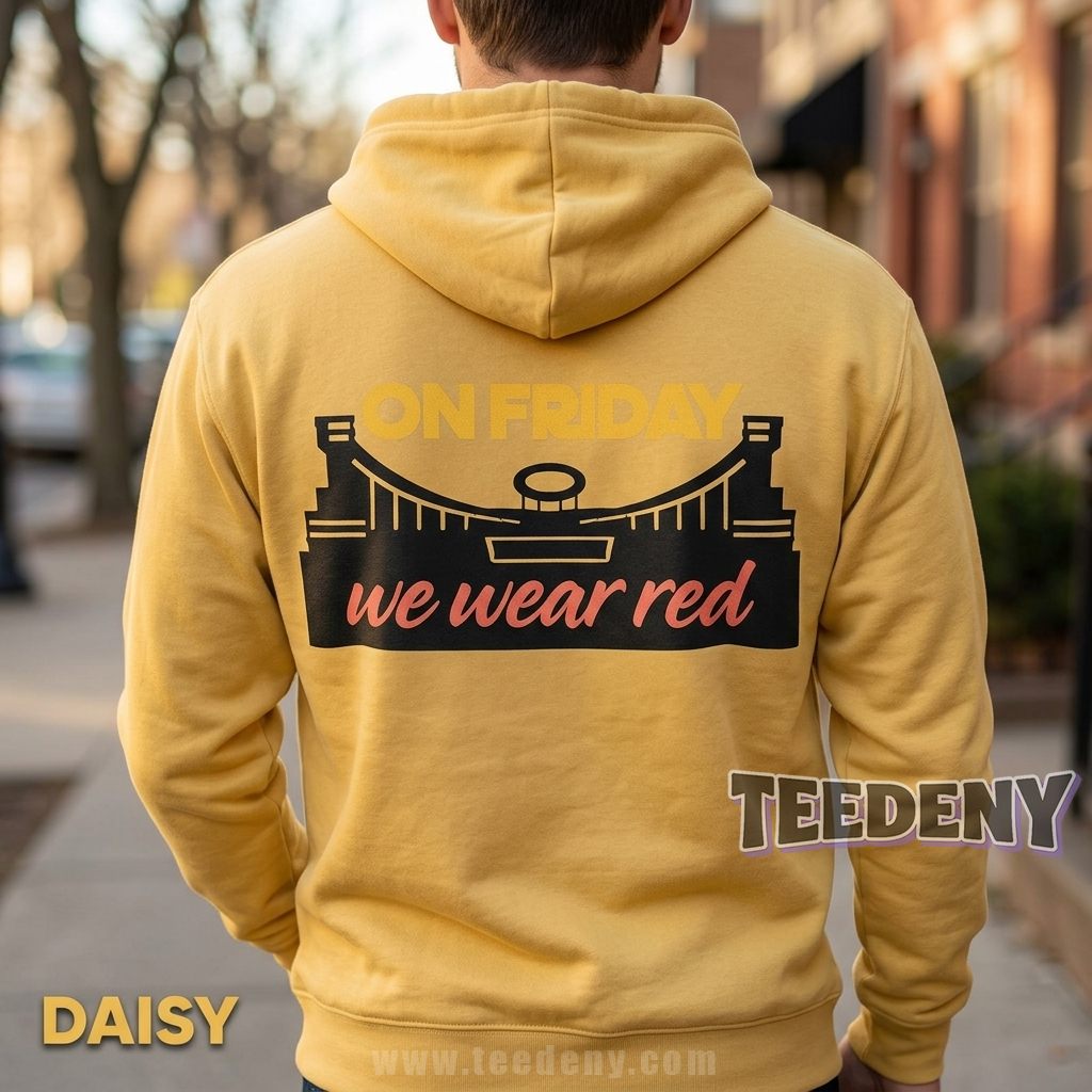 Kansas City Game Day Hoodie Friday We Wear Red Fan Gift Kansas City Game Day Hoodie Friday We Wear Red Fan Gift