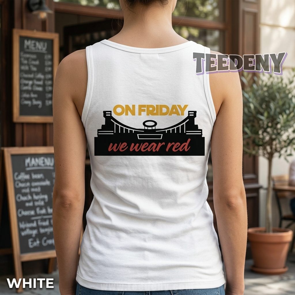 Kansas City Game Day Tanktop Friday We Wear Red Fan Gift Kansas City Game Day Tanktop Friday We Wear Red Fan Gift