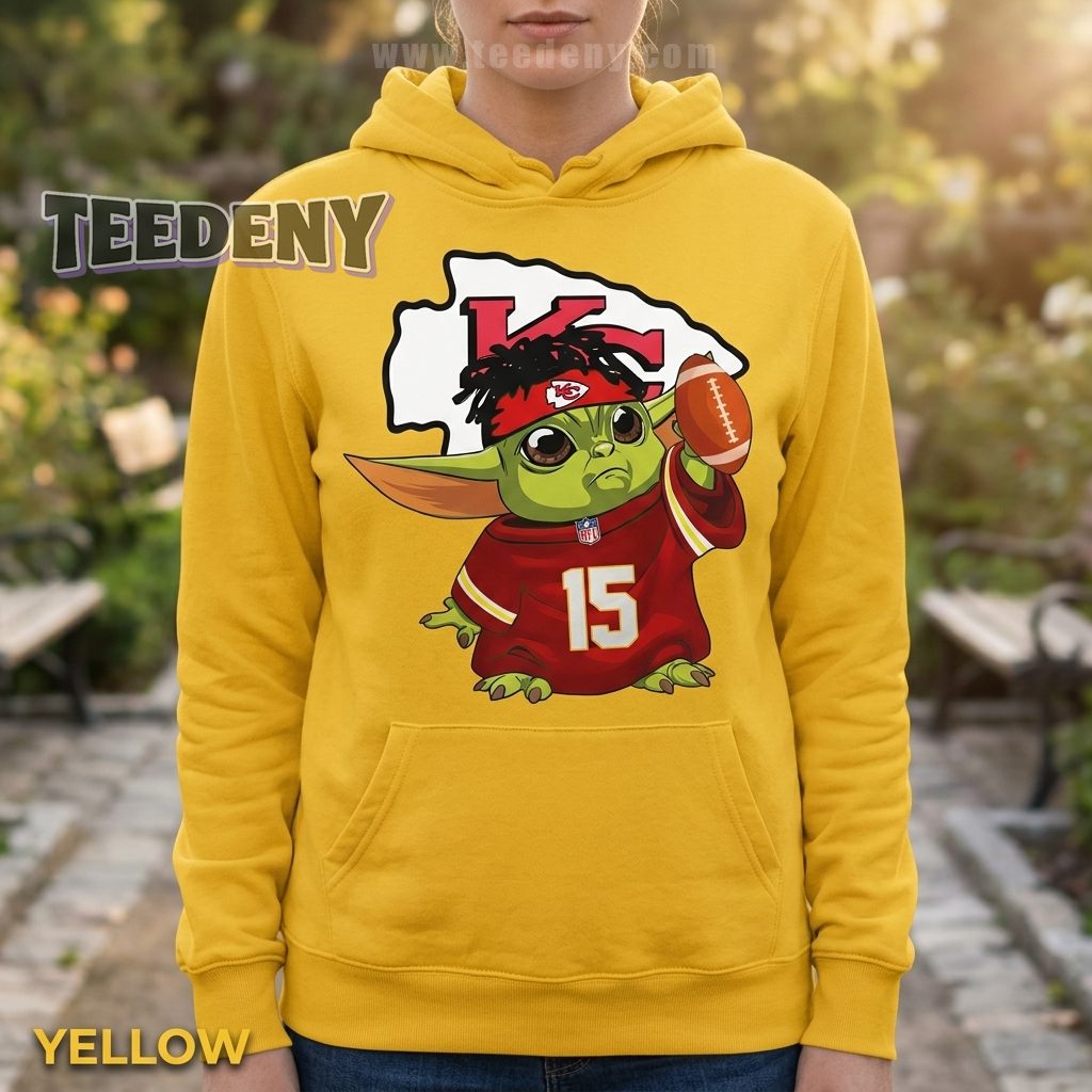 KC Chiefs Baby Yoda Hoodie For Teen KC Chiefs Baby Yoda Hoodie For Teen