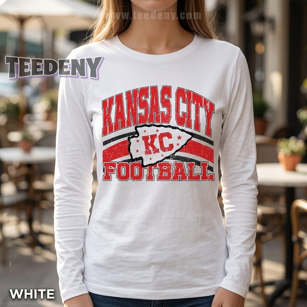 KC Chiefs Football Vintage Retro Long Sleeve KC Chiefs Football Vintage Retro Long Sleeve