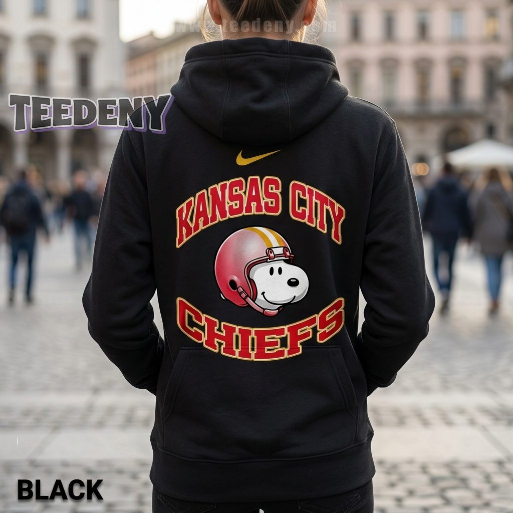 KC Chiefs Snoopy Football Player Hoodie Action Theme Design KC Chiefs Snoopy Football Player Hoodie Action Theme Design