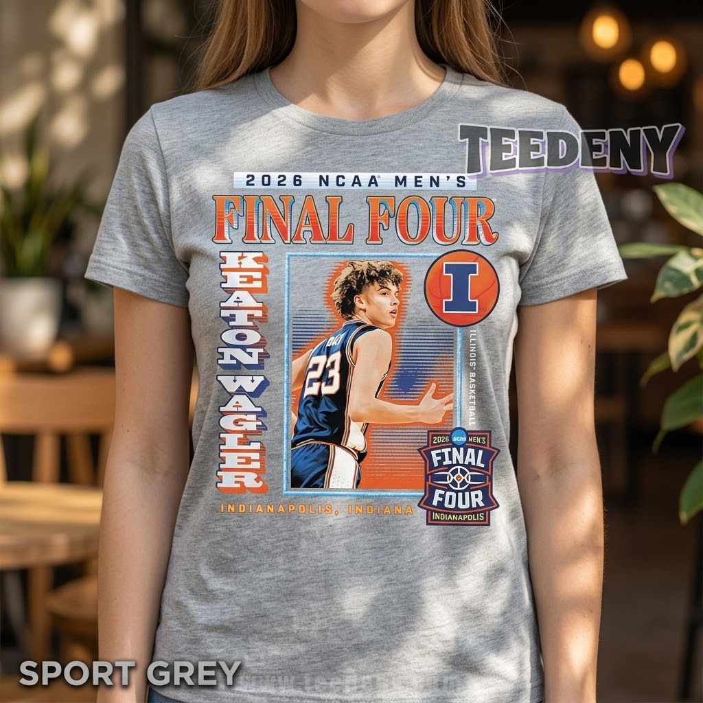 Keaton Hasler Illinois Basketball 2026 NCAA Men’s Final Four Indianapolis T-Shirt
