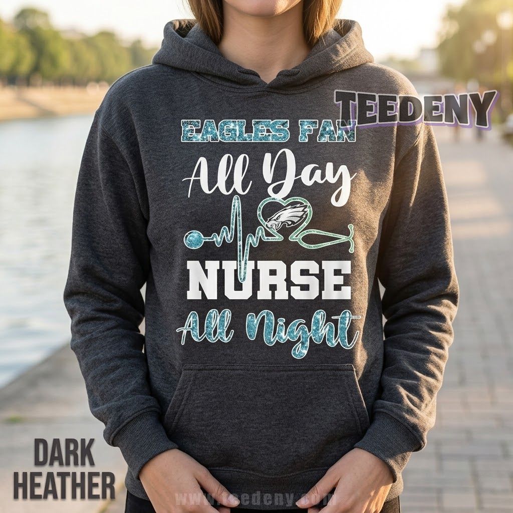 Philadelphia Eagles Nurse Hoodie Football Nurse Gifts Philadelphia Eagles Nurse Hoodie Football Nurse Gifts
