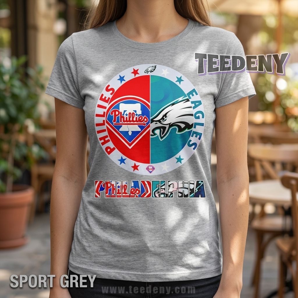 Philadelphia Phillies And Philadelphia Eagles Combination Shirt
