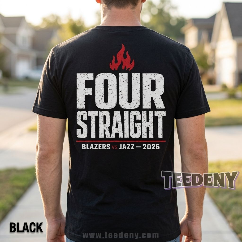 Portland Trail Blazers Vs Utah Jazz Four Straight 2026 Shirt