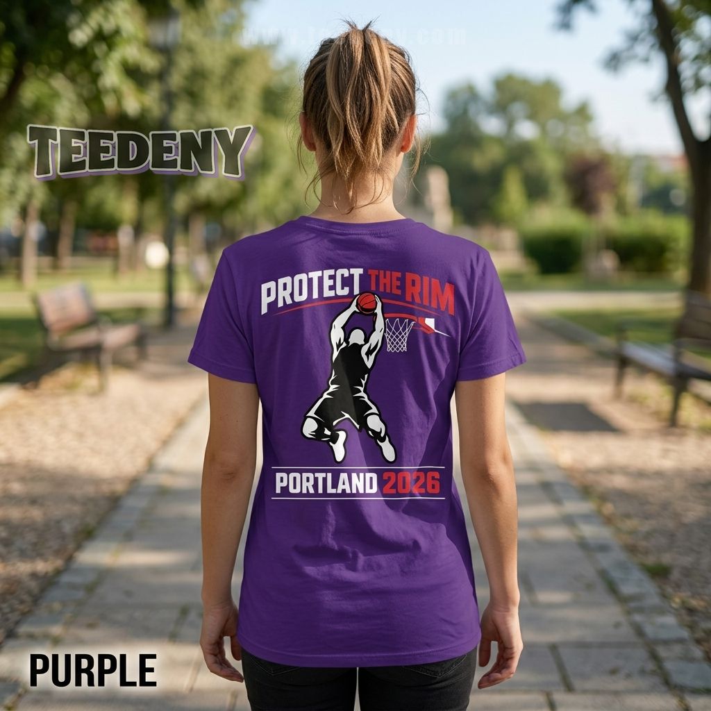 Protect The Rim Portland Hoops 2026 Fan Support Shirt