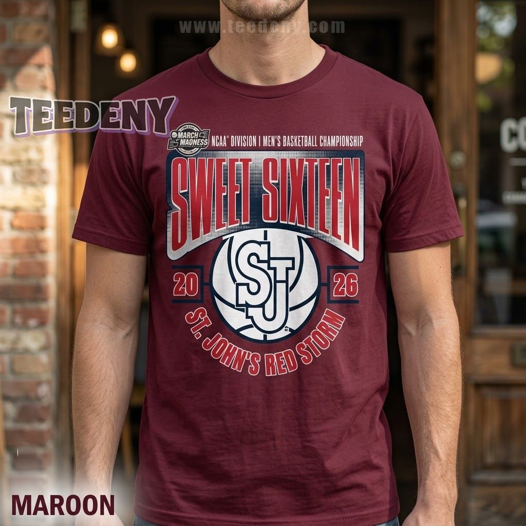 St. John’s Red Storm Sweet Sixteen 2026 March Madness T-Shirt