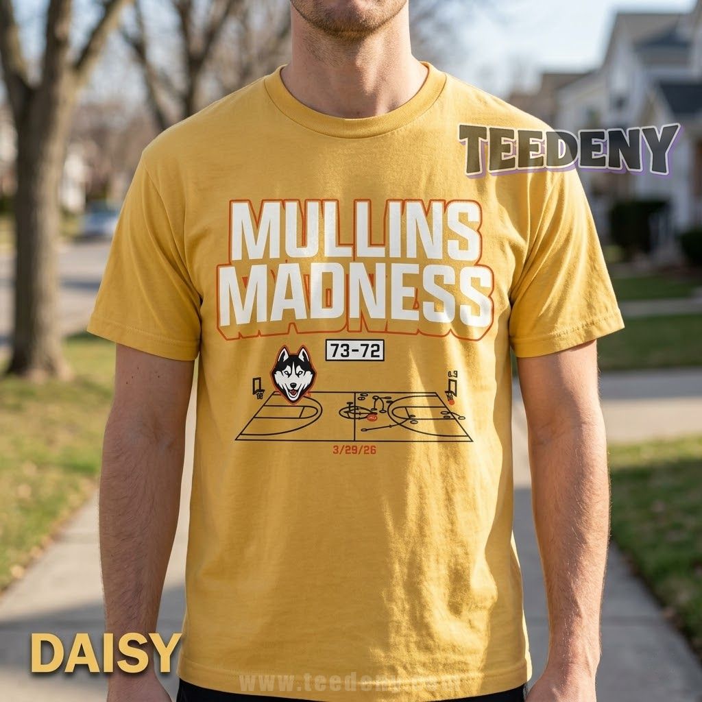 UConn 73-72 Duke Mullins Madness Shot Diagram 2026 Shirt