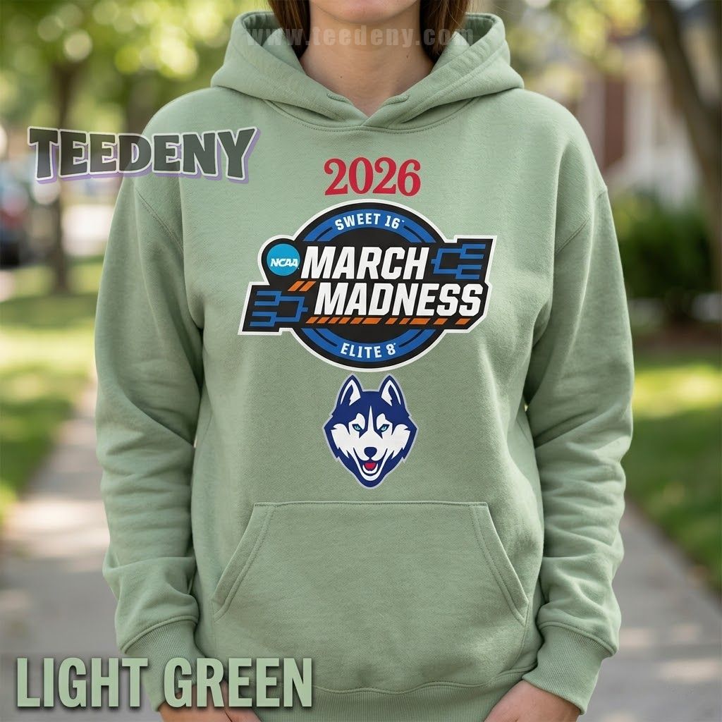 UConn Huskies Elite Eight 2026 Women’s March Madness Hoodie UConn Huskies Elite Eight 2026 Women’s March Madness Hoodie