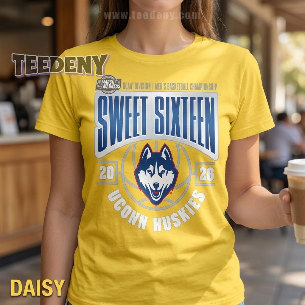 UConn Huskies Sweet Sixteen 2026 T-Shirt March Madness Basketball Fans
