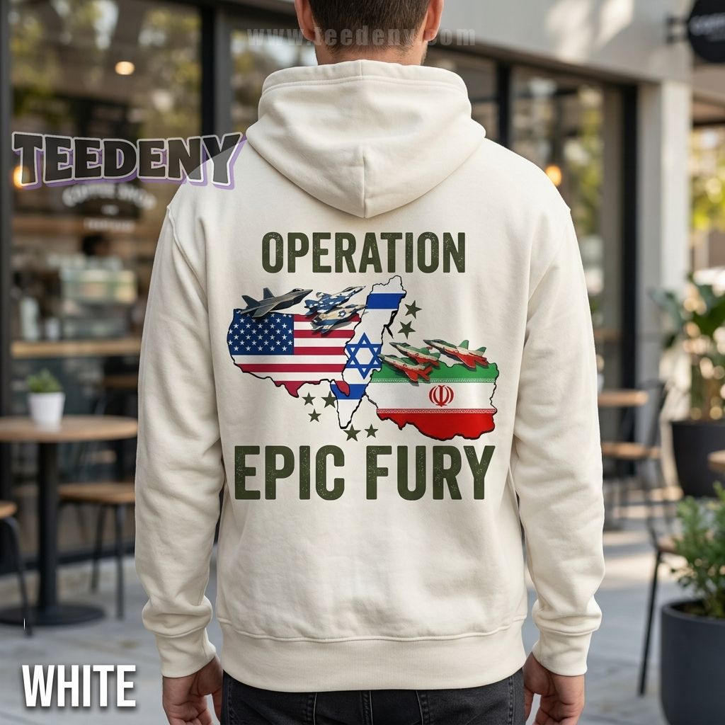 USA Israel Support Patriotic Hoodie Epic Fury USA Israel Support Patriotic Hoodie Epic Fury