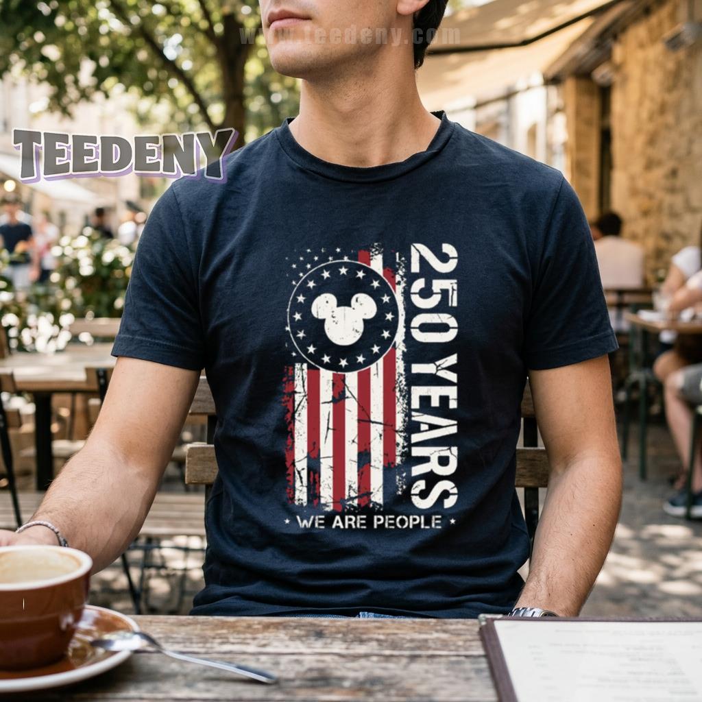 America 250 Years We Are People Mouse American Flag Shirt