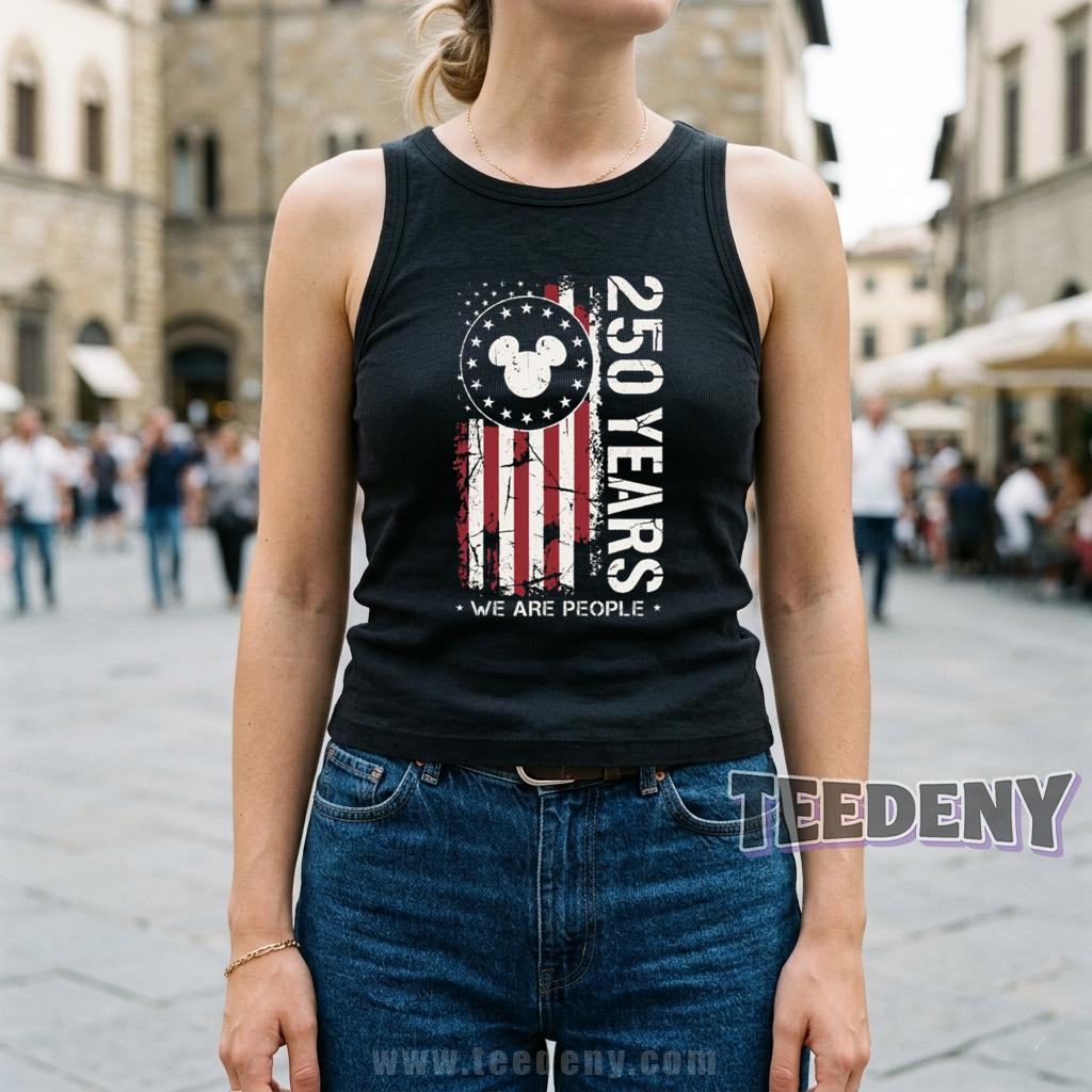 America 250 Years We Are People Mouse American Flag Tanktop America 250 Years We Are People Mouse American Flag Tanktop
