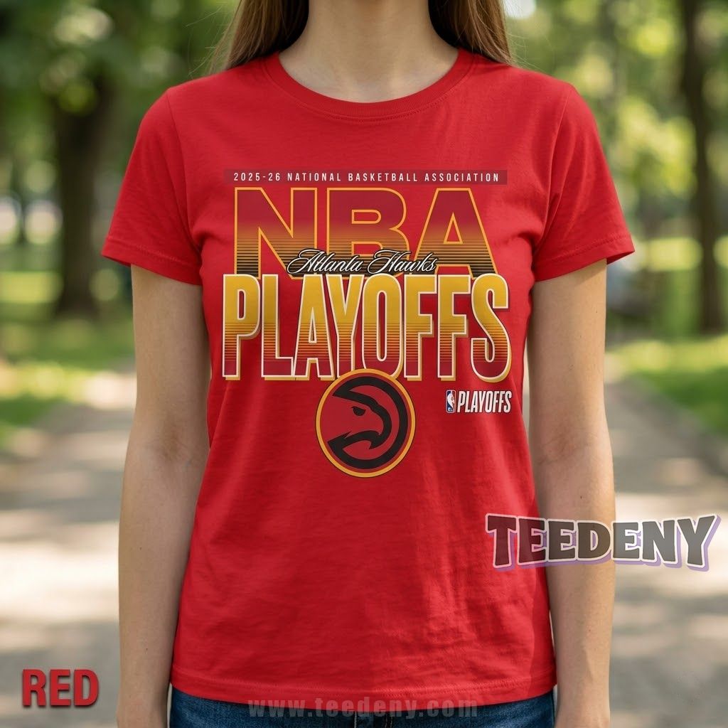 Atlanta Hawks NBA Playoffs 2026 Typography Shirt