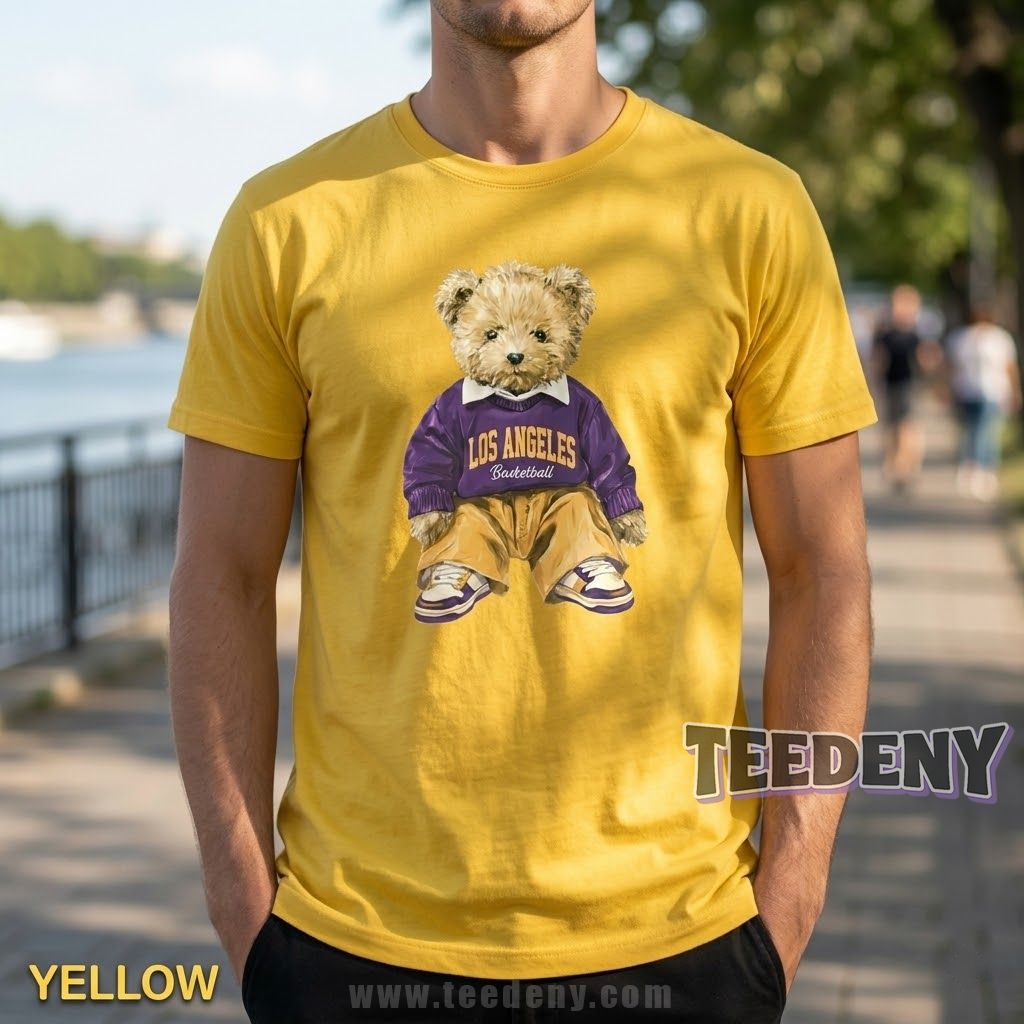 Cute Los Angeles Basketball Teddy Bear Shirt